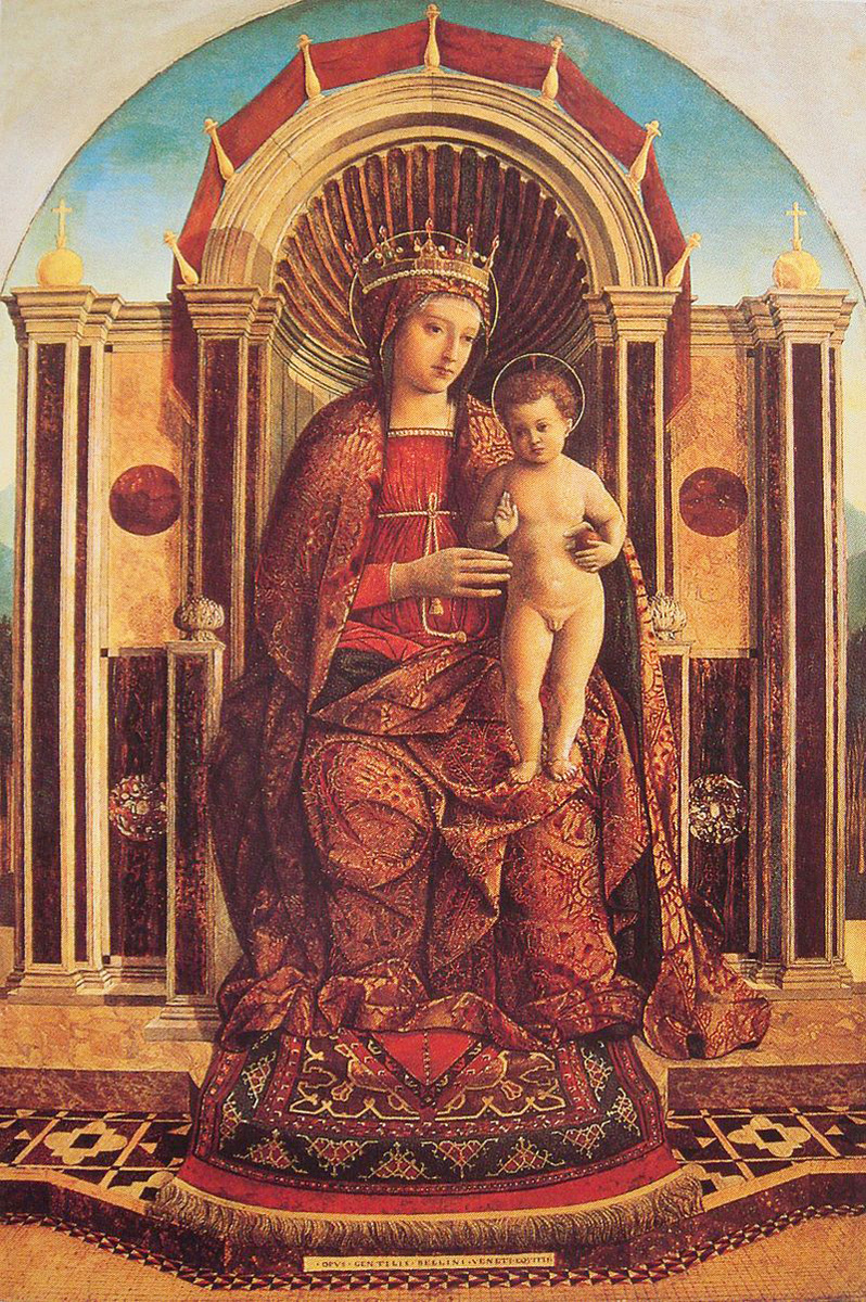 madonna and child enthroned
